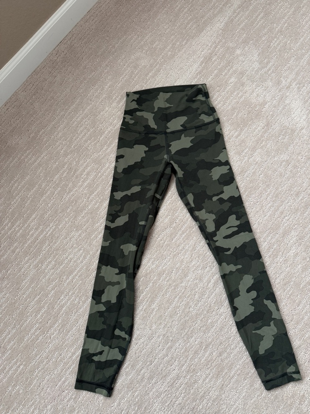 lululemon athletica Girls' Olive Green Camo Leggings